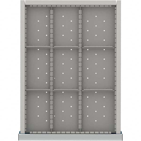 LISTA - 9-Compartment Drawer Divider Layout for 3.15" High Drawers - USA Tool & Supply