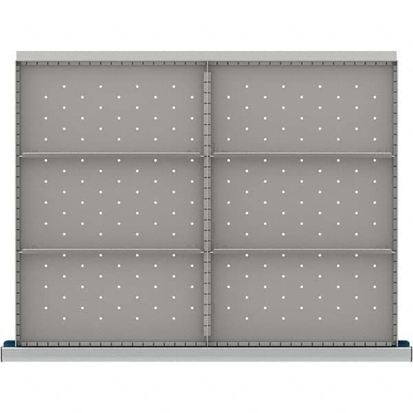 LISTA - 6-Compartment Drawer Divider Layout for 3.15" High Drawers - USA Tool & Supply