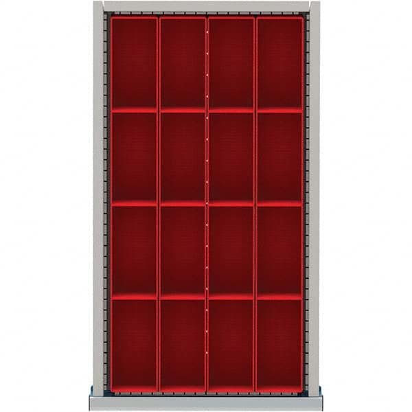 LISTA - 16-Compartment Drawer Divider Layout for 3.15" High Drawers - USA Tool & Supply