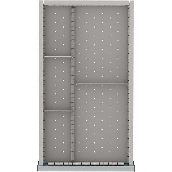 LISTA - 5-Compartment Drawer Divider Layout for 3.15" High Drawers - USA Tool & Supply