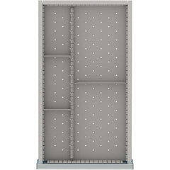 LISTA - 5-Compartment Drawer Divider Layout for 3.15" High Drawers - USA Tool & Supply