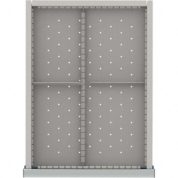 LISTA - 4-Compartment Drawer Divider Layout for 3.15" High Drawers - USA Tool & Supply
