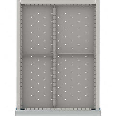LISTA - 4-Compartment Drawer Divider Layout for 3.15" High Drawers - USA Tool & Supply