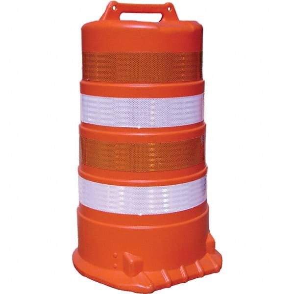 VizCon - Traffic Barrels, Delineators & Posts Type: Channelizer Drum Material: Plastic - USA Tool & Supply