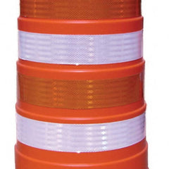 VizCon - Traffic Barrels, Delineators & Posts Type: Channelizer Drum Material: Plastic - USA Tool & Supply