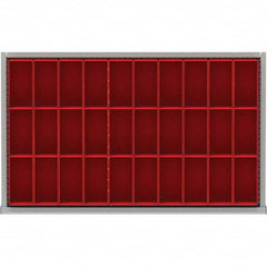 LISTA - 30-Compartment Drawer Divider Layout for 3.15" High Drawers - USA Tool & Supply