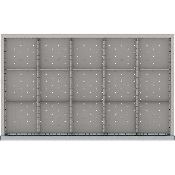 LISTA - 15-Compartment Drawer Divider Layout for 3.15" High Drawers - USA Tool & Supply