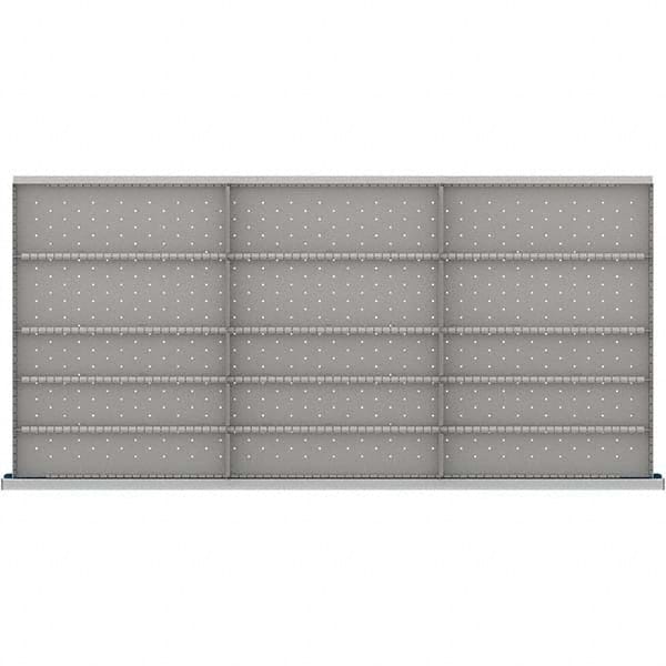 LISTA - 15-Compartment Drawer Divider Layout for 3.15" High Drawers - USA Tool & Supply