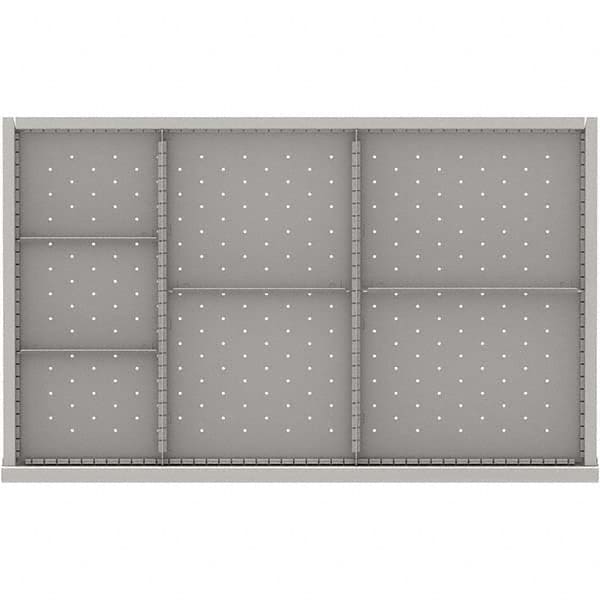 LISTA - 7-Compartment Drawer Divider Layout for 3.15" High Drawers - USA Tool & Supply