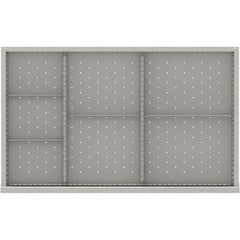 LISTA - 7-Compartment Drawer Divider Layout for 3.15" High Drawers - USA Tool & Supply