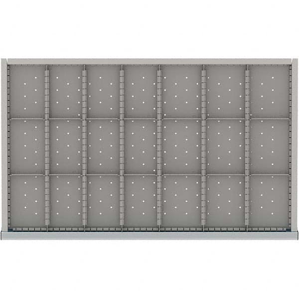 LISTA - 21-Compartment Drawer Divider Layout for 3.15" High Drawers - USA Tool & Supply