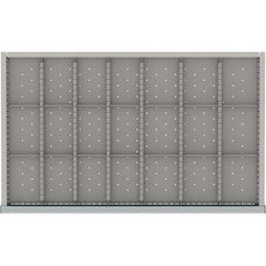 LISTA - 21-Compartment Drawer Divider Layout for 3.15" High Drawers - USA Tool & Supply