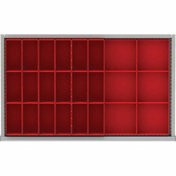 LISTA - 24-Compartment Drawer Divider Layout for 3.15" High Drawers - USA Tool & Supply