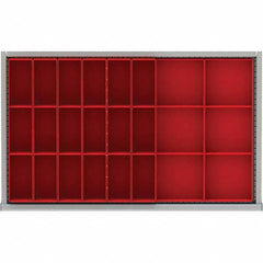LISTA - 24-Compartment Drawer Divider Layout for 3.15" High Drawers - USA Tool & Supply