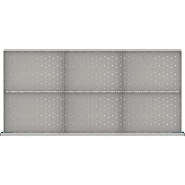 LISTA - 6-Compartment Drawer Divider Layout for 3.15" High Drawers - USA Tool & Supply