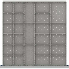 LISTA - 26-Compartment Drawer Divider Layout for 3.15" High Drawers - USA Tool & Supply