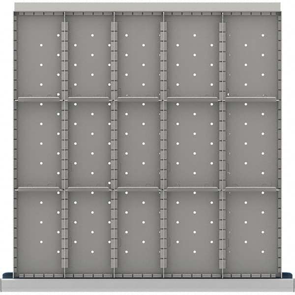 LISTA - 15-Compartment Drawer Divider Layout for 3.15" High Drawers - USA Tool & Supply