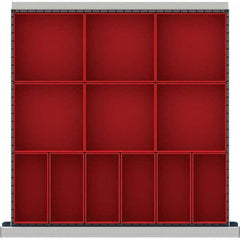 LISTA - 12-Compartment Drawer Divider Layout for 3.15" High Drawers - USA Tool & Supply