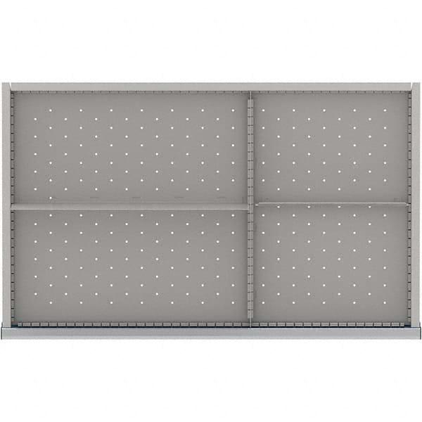 LISTA - 4-Compartment Drawer Divider Layout for 3.15" High Drawers - USA Tool & Supply