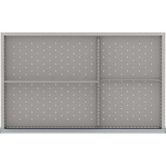 LISTA - 4-Compartment Drawer Divider Layout for 3.15" High Drawers - USA Tool & Supply