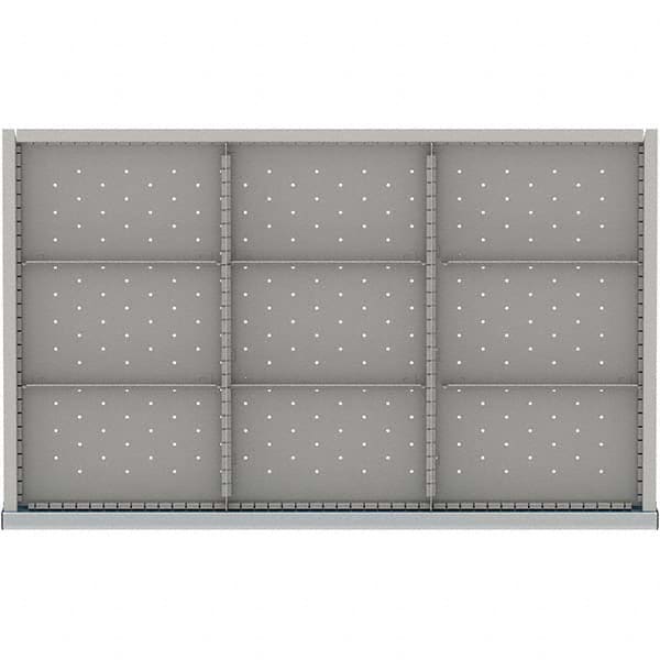 LISTA - 9-Compartment Drawer Divider Layout for 3.15" High Drawers - USA Tool & Supply