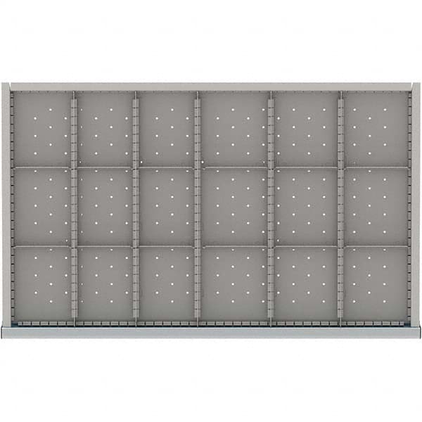 LISTA - 18-Compartment Drawer Divider Layout for 3.15" High Drawers - USA Tool & Supply