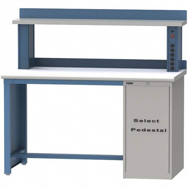 LISTA - Stationary Work Benches, Tables Type: Workstation Top Material: Plastic Laminate - USA Tool & Supply
