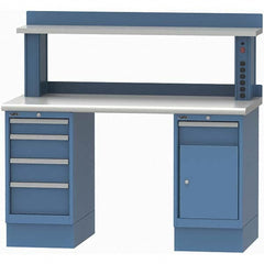 LISTA - Stationary Work Benches, Tables Type: Workstation Top Material: Plastic Laminate - USA Tool & Supply