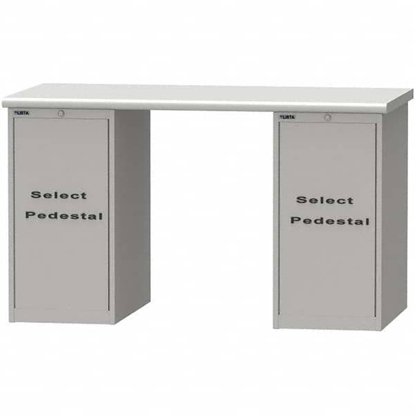 LISTA - Stationary Work Benches, Tables Type: Workstation Top Material: Plastic Laminate - USA Tool & Supply