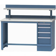 LISTA - Stationary Work Benches, Tables Type: Workstation Top Material: Plastic Laminate - USA Tool & Supply