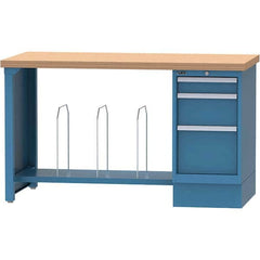 LISTA - Stationary Work Benches, Tables Type: Packaging Table Top Material: Butcher Block - USA Tool & Supply
