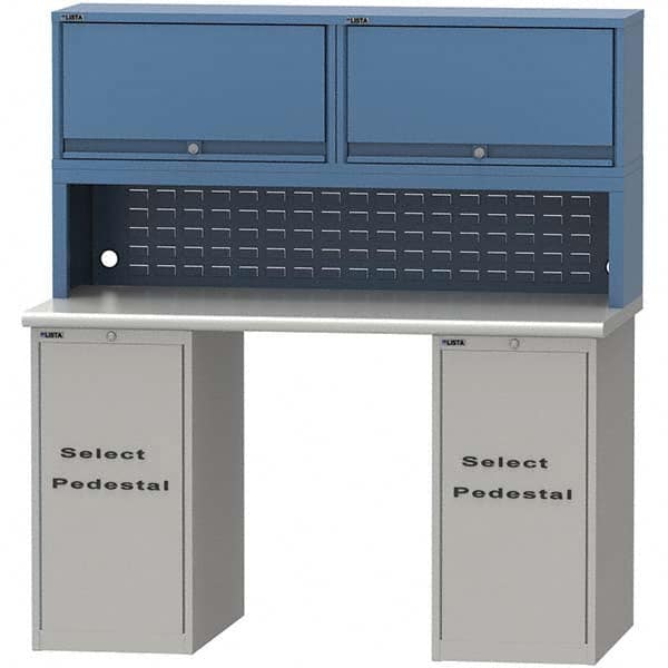 LISTA - Stationary Work Benches, Tables Type: Workstation Top Material: Plastic Laminate - USA Tool & Supply