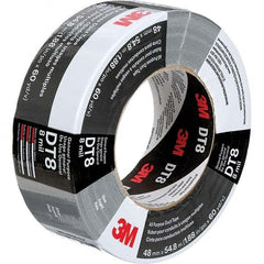 3M - 54.8m x 48mm x 8 mil Black Polyethylene Cloth Duct Tape - USA Tool & Supply