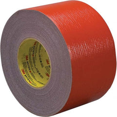 3M - 54.8m x 48mm x 12.1 mil Red Polyethylene Cloth Duct Tape - USA Tool & Supply