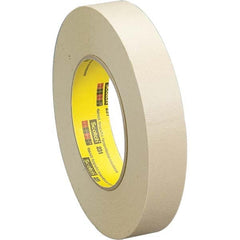 3M - 3-1/4" Wide x 60 Yd Long x 7.6 mil Tan Crepe Paper Masking Tape - USA Tool & Supply
