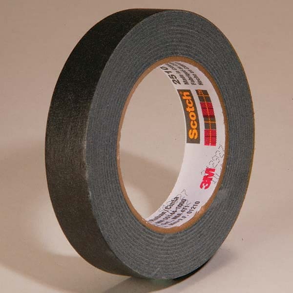 3M - 36mm Wide x 55 m x 5.6 mil Black Crepe Paper Masking Tape - USA Tool & Supply