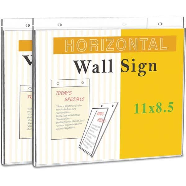 UNIVERSAL - Sign Holders & Frames Type: Wall Mount Sign Holder Sign Height Compatibility (Inch): 8-1/2 - USA Tool & Supply