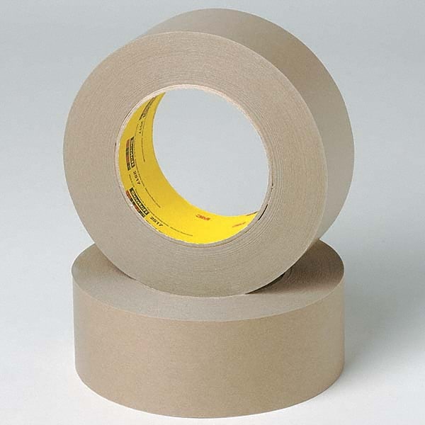 3M - 144mm Wide x 55 m x 6.5 mil Medium Brown Crepe Paper Masking Tape - USA Tool & Supply