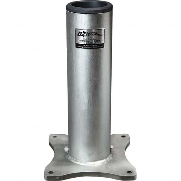 OZ Lifting Products - Davit Crane Bases Base Type: Pedestal Base Finish/Coating: Zinc Plated - USA Tool & Supply