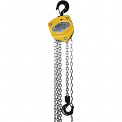 OZ Lifting Products - 2,000 Lb Capacity, 15' Lift Height, Manual Chain Hoist with Overload Protection - USA Tool & Supply
