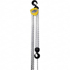OZ Lifting Products - 6,000 Lb Capacity, 15' Lift Height, Manual Chain Hoist with Overload Protection - USA Tool & Supply