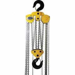 OZ Lifting Products - 40,000 Lb Capacity, 15' Lift Height, Manual Chain Hoist with Overload Protection - USA Tool & Supply