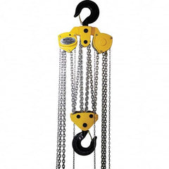 OZ Lifting Products - 40,000 Lb Capacity, 10' Lift Height, Manual Chain Hoist with Overload Protection - USA Tool & Supply