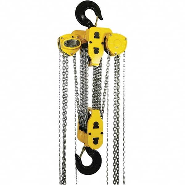 OZ Lifting Products - 6,000 Lb Capacity, 10' Lift Height, Chain Lever Hoist with Overload Protection - USA Tool & Supply