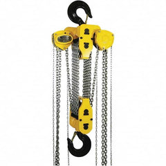 OZ Lifting Products - 60,000 Lb Capacity, 15' Lift Height, Manual Chain Hoist with Overload Protection - USA Tool & Supply