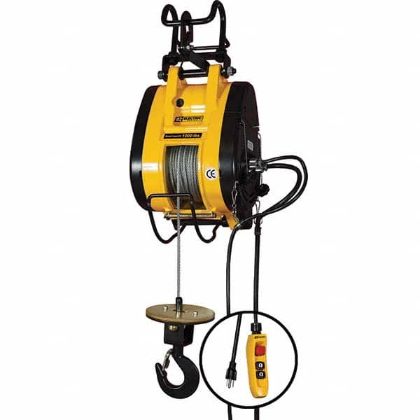 OZ Lifting Products - Electric Hoists Type: Wire Rope Hoist Load Capacity (Ton): 0.5 - USA Tool & Supply