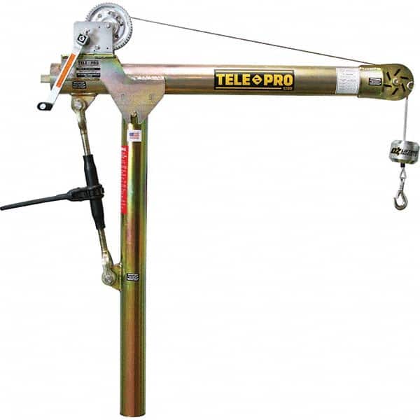 OZ Lifting Products - Davit Cranes Davit Crane Type: Spur Gear Capacity (Lb.): 1,200 - USA Tool & Supply