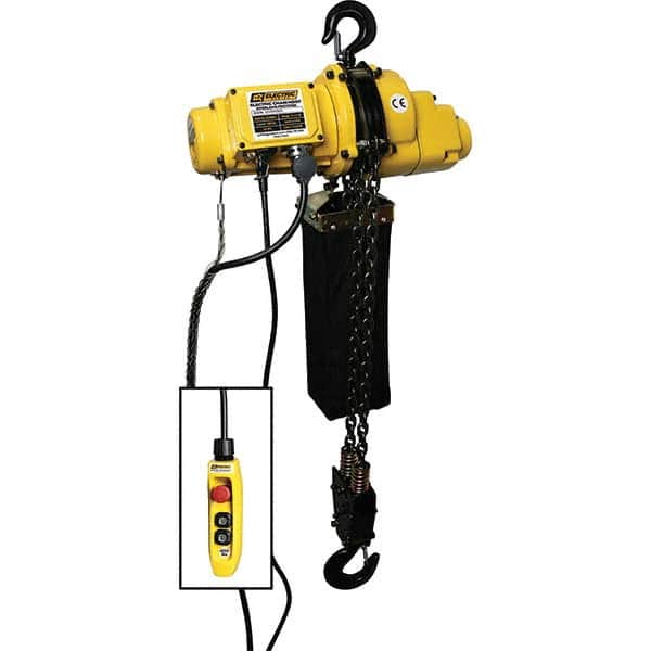OZ Lifting Products - Electric Hoists Type: Electric Chain Hoist Load Capacity (Ton): 2 - USA Tool & Supply