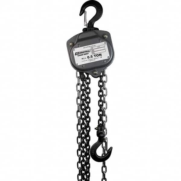 OZ Lifting Products - 1,000 Lb Capacity, 20' Lift Height, Chain Manual Hoist - USA Tool & Supply