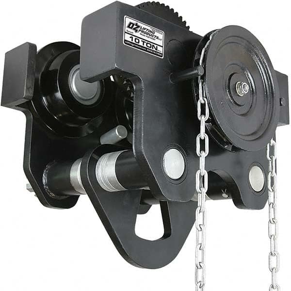 OZ Lifting Products - Trolleys Type: Geared Beam Trolley Load Capacity (Lb.): 20,000.000 - USA Tool & Supply